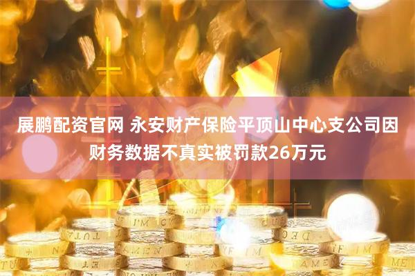 展鹏配资官网 永安财产保险平顶山中心支公司因财务数据不真实被罚款26万元
