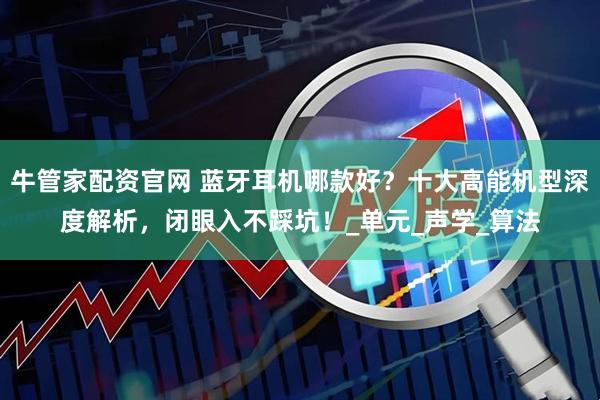 牛管家配资官网 蓝牙耳机哪款好？十大高能机型深度解析，闭眼入不踩坑！_单元_声学_算法